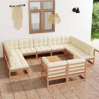 VidaXL set salotto da giardino Legno di pino  