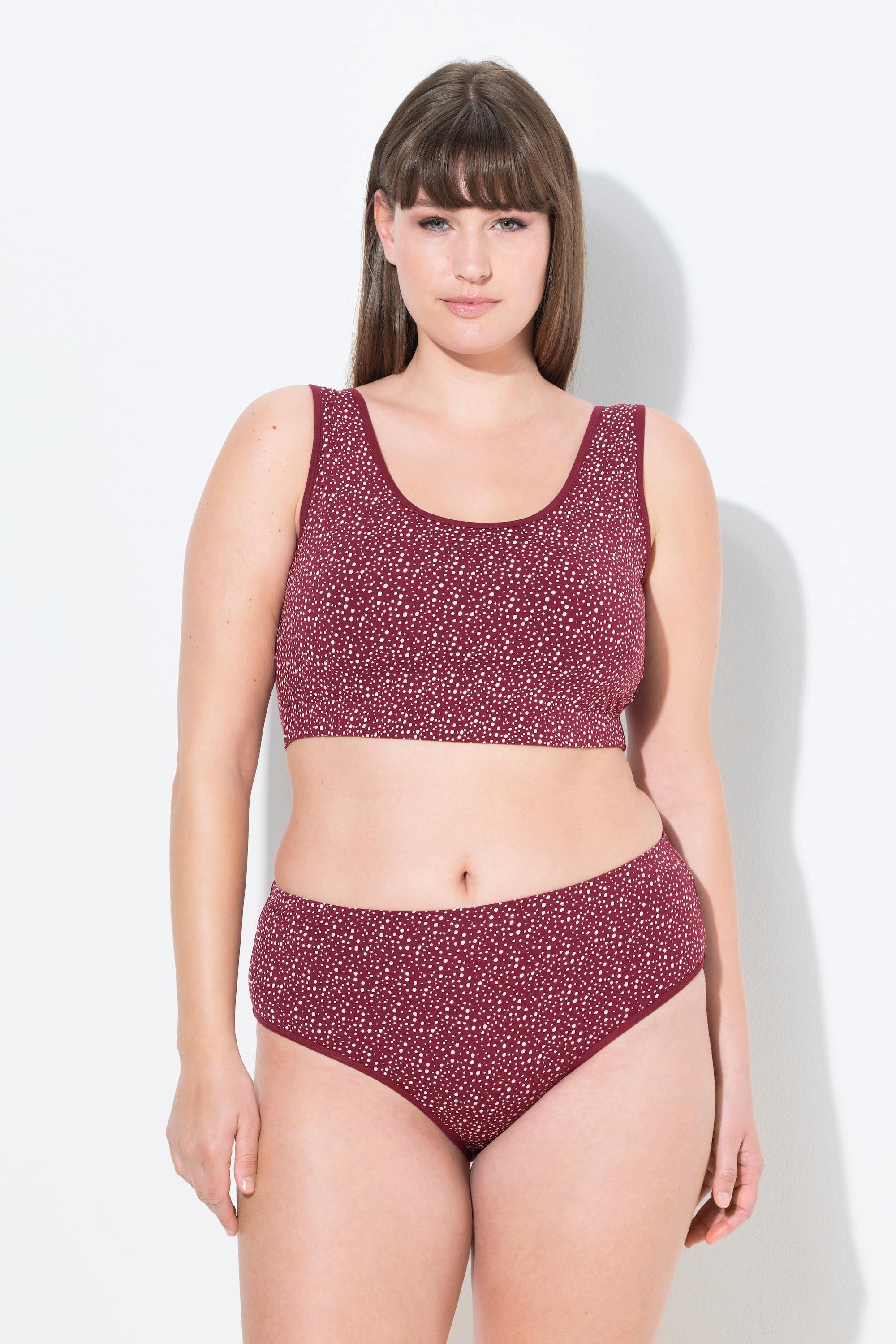 Ulla Popken Brassière à pois sans armatures  