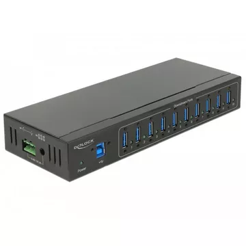 63919 Schnittstellen-Hub USB 3.2 Gen 1 (3.1 Gen 1) Micro-B 5000 Mbits Schwarz
