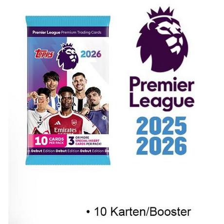 Topps  Premier League Trading Cards 2025/2026 - 1 Booster 