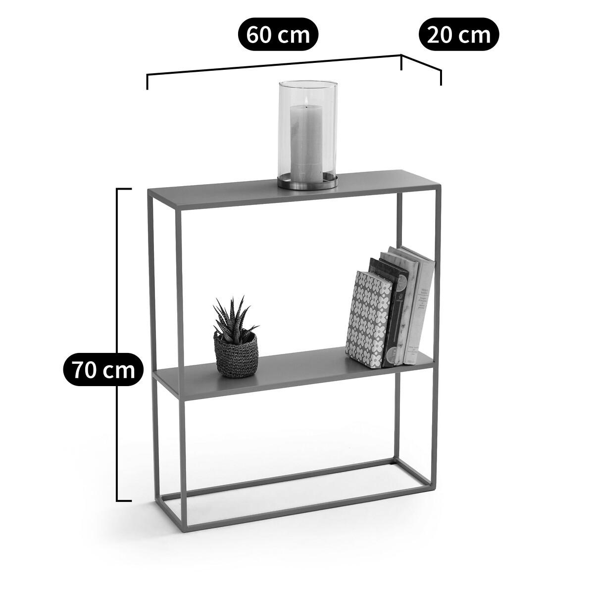 La Redoute Intérieurs Console métal acier double plateau  