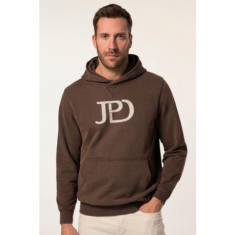 JP1880 Sweat-shirt à capuche Imprimé poitrine Capuche Poche kangourou  