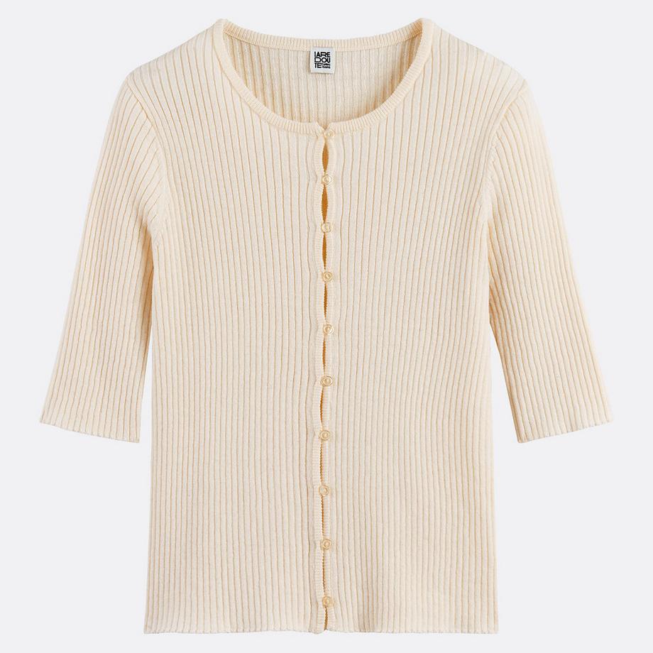 La Redoute Collections  Pullover mit Rundhalsausschnitt 