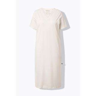 Ulla Popken Camicia da notte Ricami Traforati Scollo a V Mezza Manica  