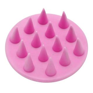 B2X  Brosse en silicone pour massage du cuir chevelu - Rose 