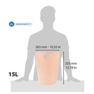 Exacompta Papierkorb Ecobin, 15 Liter, Aquarel - x 8  