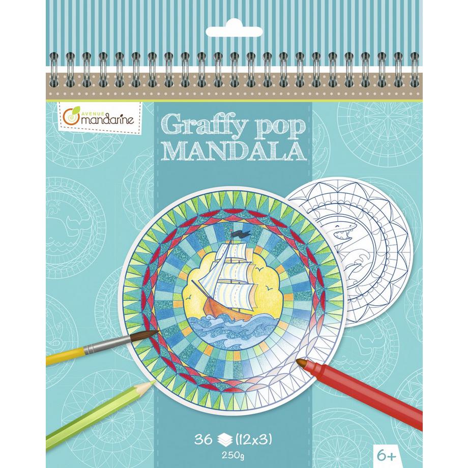 Clairefontaine  Clairefontaine Graffy Pop Mandala, Garçon 