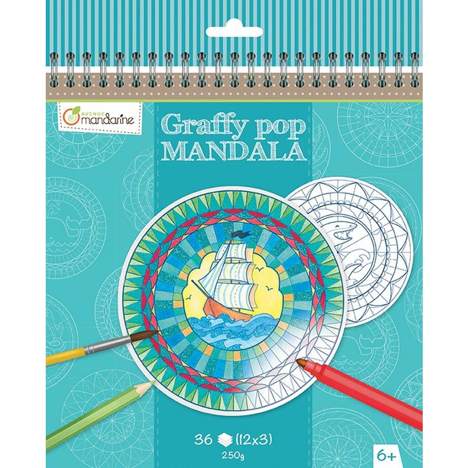 Clairefontaine  Clairefontaine Graffy Pop Mandala, Garçon 