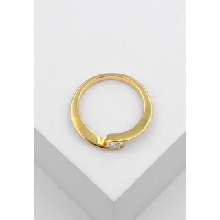 MUAU Schmuck  Solitaire Ring Diamant 0.25ct. Gelbgold 750 