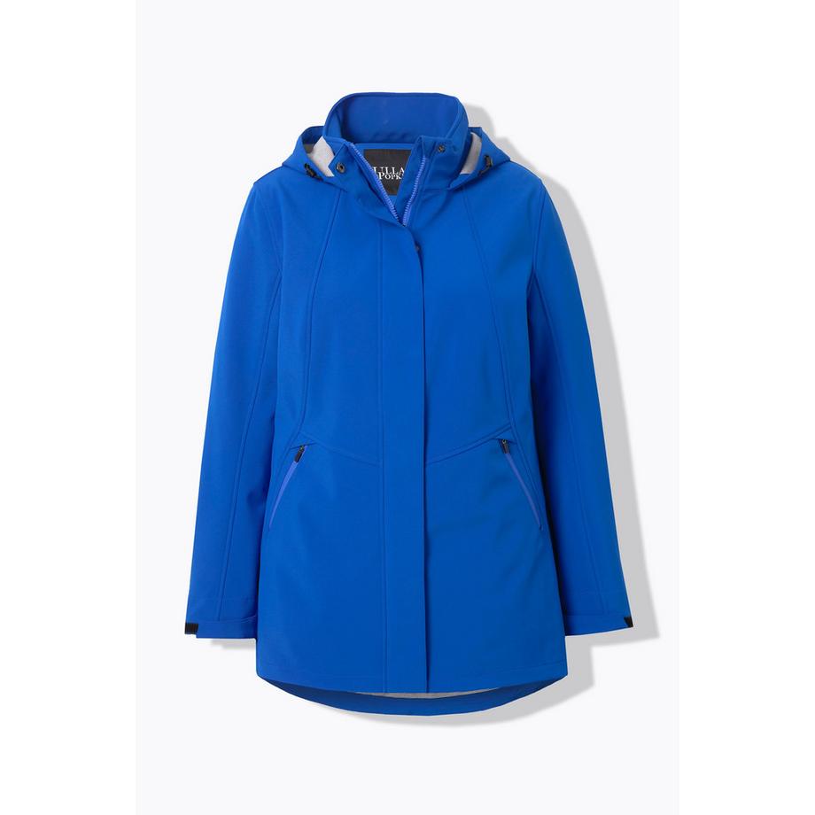 Ulla Popken HYPRAR Giacca lunga Softshell impermeabile a trapezio con cappuccio  
