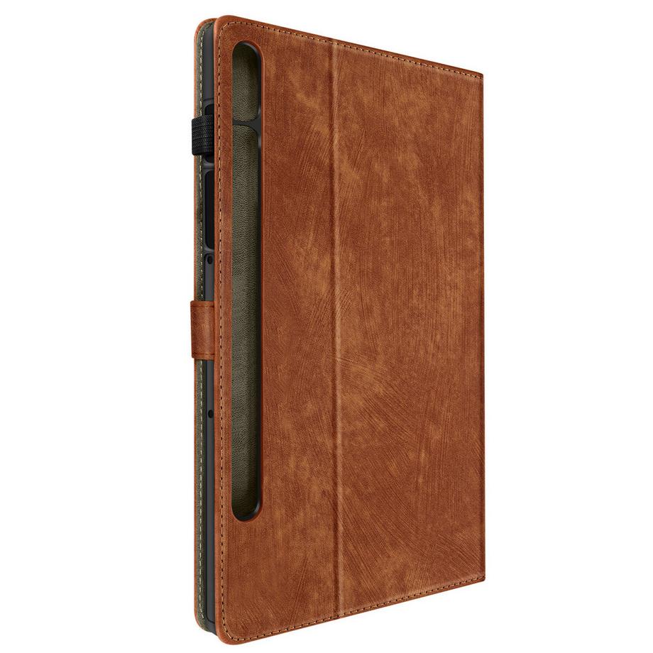 Étui Folio Galaxy Tab S9 et S9 FE Marron