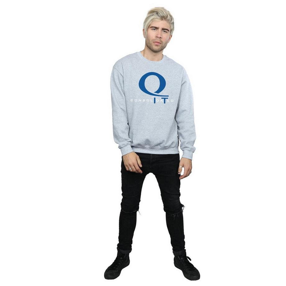 DC COMICS Q Consolidated Logo Print Sweatshirt  