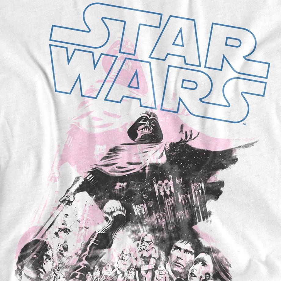 STAR WARS T-Shirt Grafico Poster Retro Darth Vader  