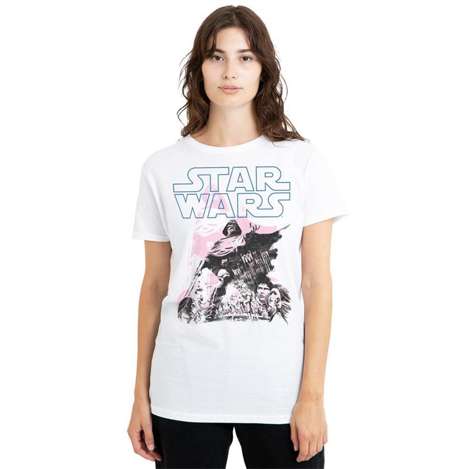 STAR WARS T-Shirt Grafico Poster Retro Darth Vader  
