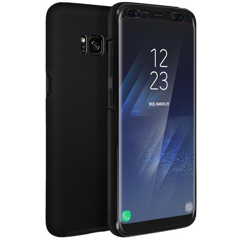 Avizar  Coque intégrale noir Galaxy S8 Plus 