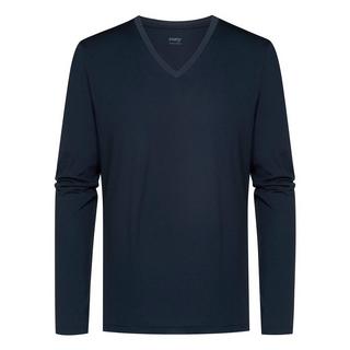 mey Dry Cotton Langarm V-Ausschnitt Shirt  