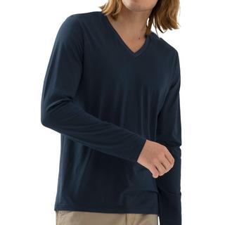 mey Dry Cotton Langarm V-Ausschnitt Shirt  
