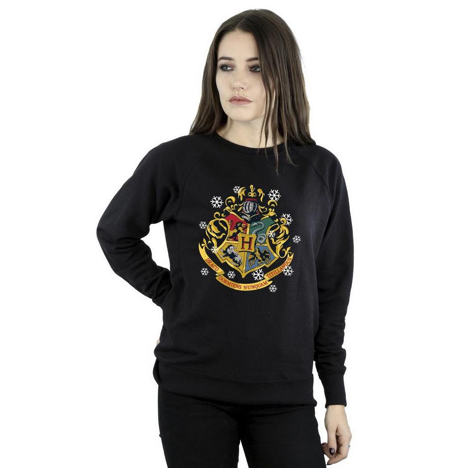 Harry Potter Hogwarts Wappen Schneeflocken Sweatshirt  