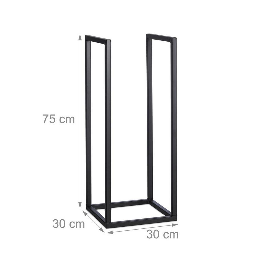 Northix Râtelier à bois de chauffage – Grande capacité  