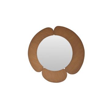 Spiegel mit hellem Mindiholz-Rahmen 110 x 110 cm Sara