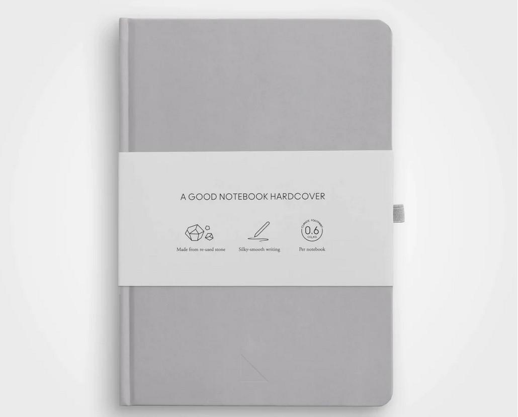 agood company Steinpapier Notizbuch - A5 Hardcover, Liniert  