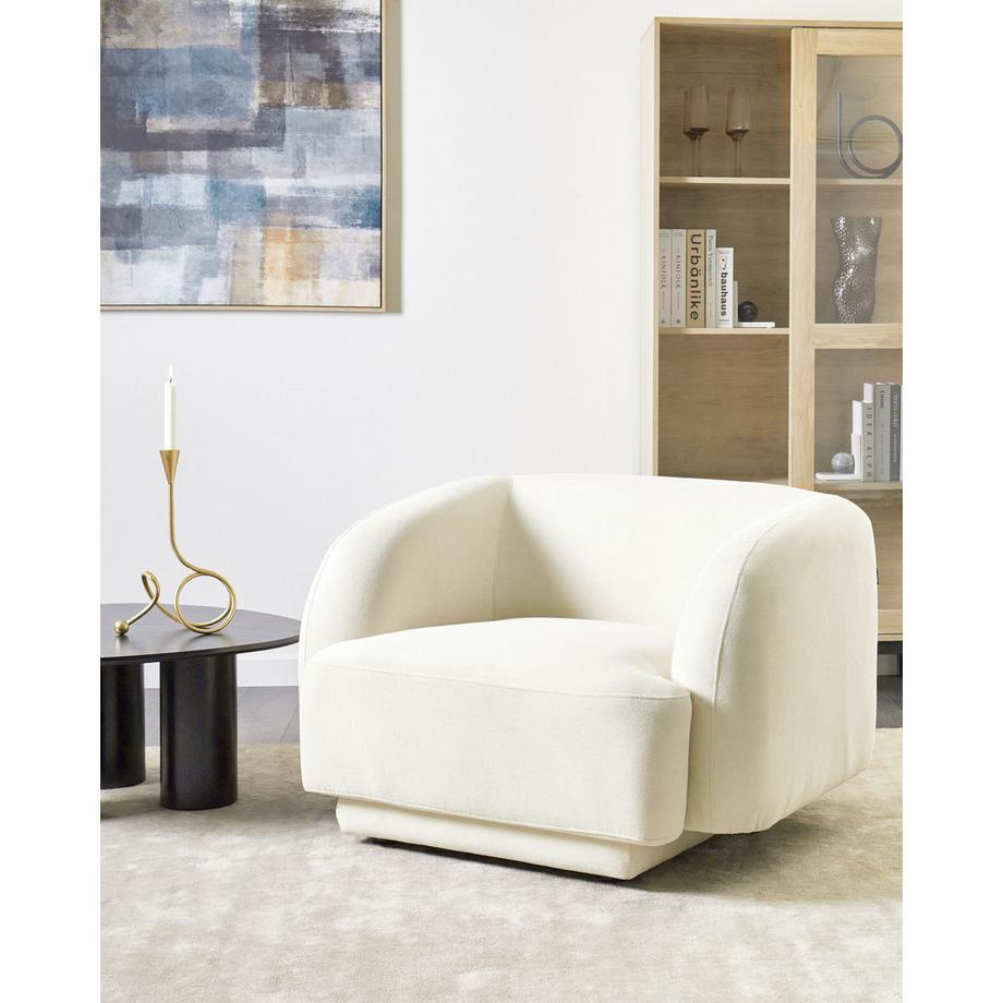 Beliani Fauteuil en Tissu Glamour SKJANES  