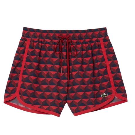 LACOSTE Geometrisches Muster Loose Fit Shorts  
