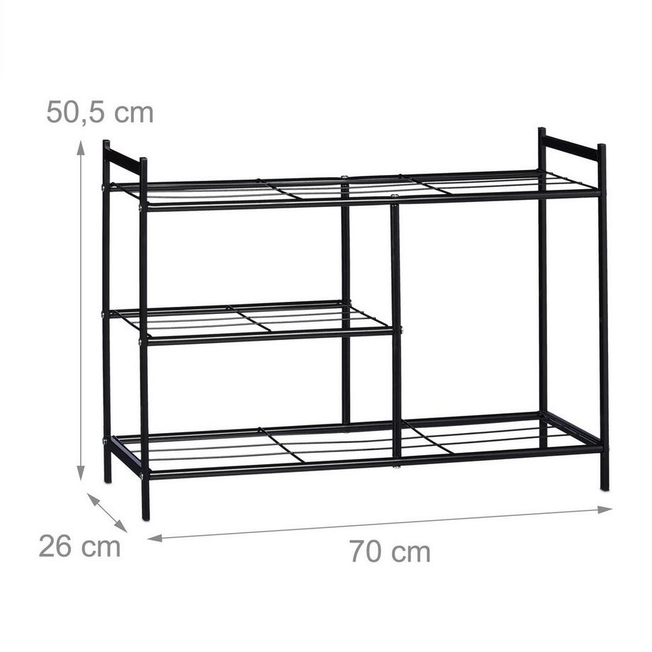 B2X SANDRA Schuhregal 3 Ebenen  