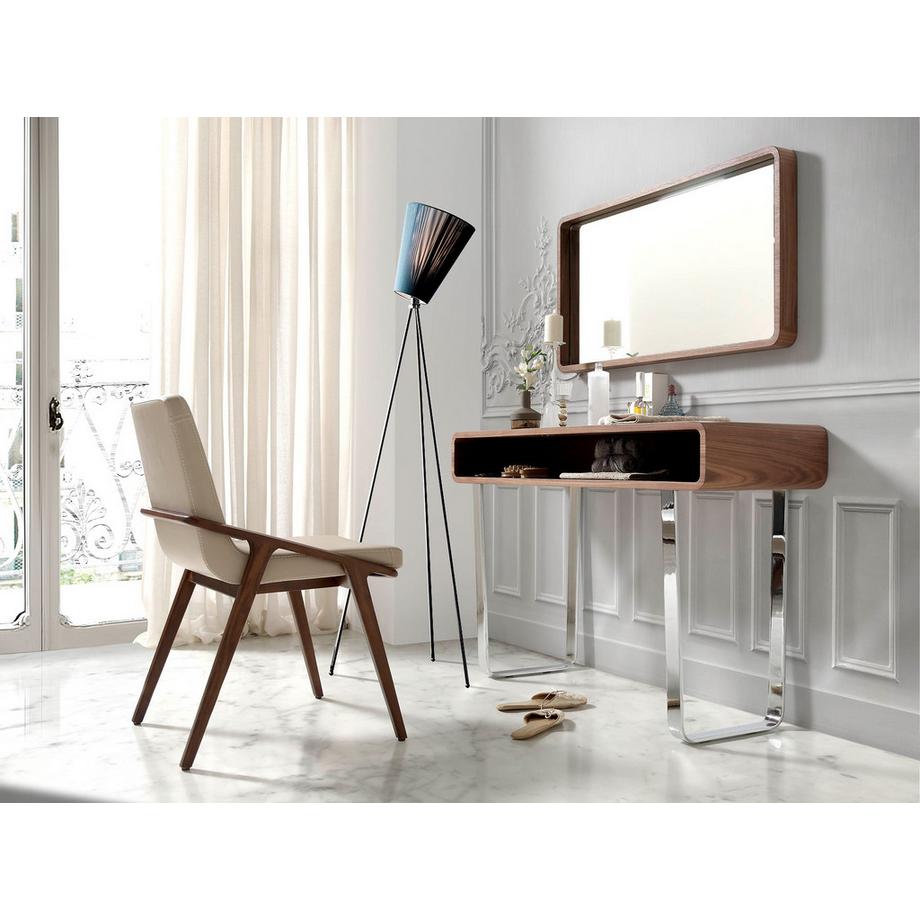 ANGEL CERDA Miroir mural rectangulaire noyer  