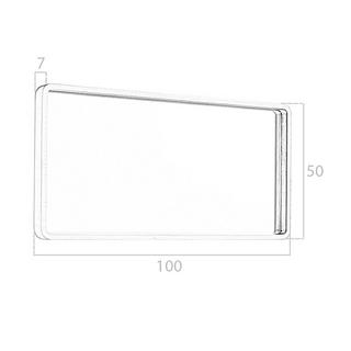 ANGEL CERDA Miroir mural rectangulaire noyer  