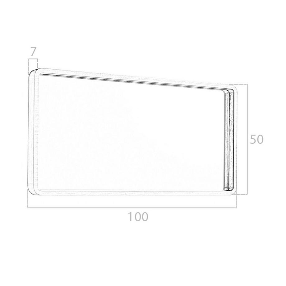 ANGEL CERDA Miroir mural rectangulaire noyer  