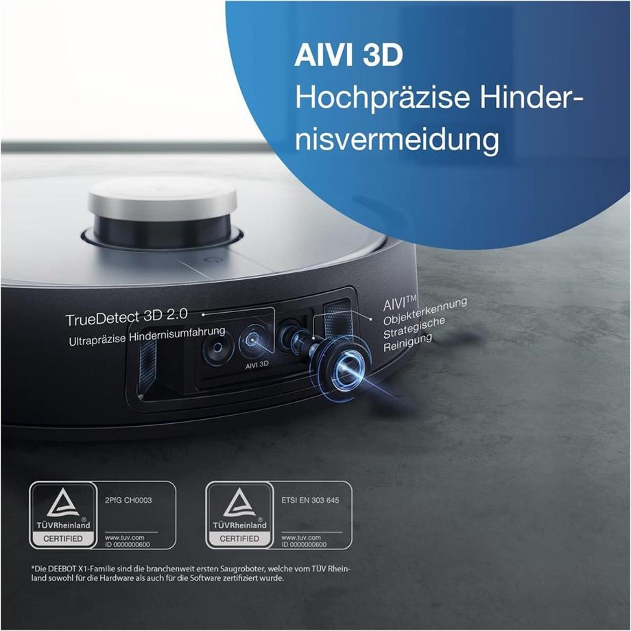 ECOVACS Deebot X1 Plus Saugroboter mit Absaugstation  