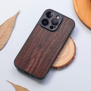 Cover-Discount  iPhone 15 Plus - Coque avec structure en bois 