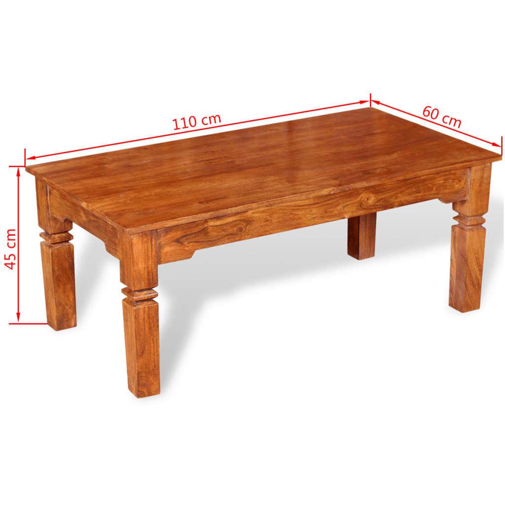 VidaXL Table basse bois  