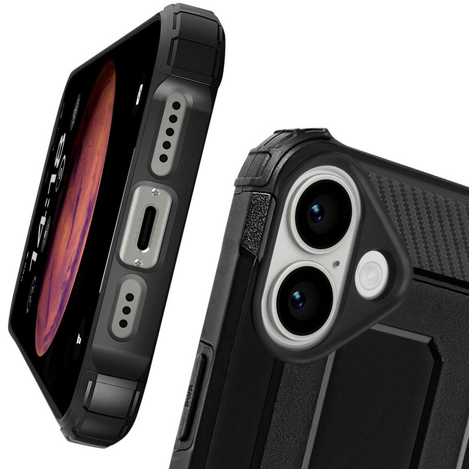 Avizar  Apple iPhone 16 Hülle Schwarz 