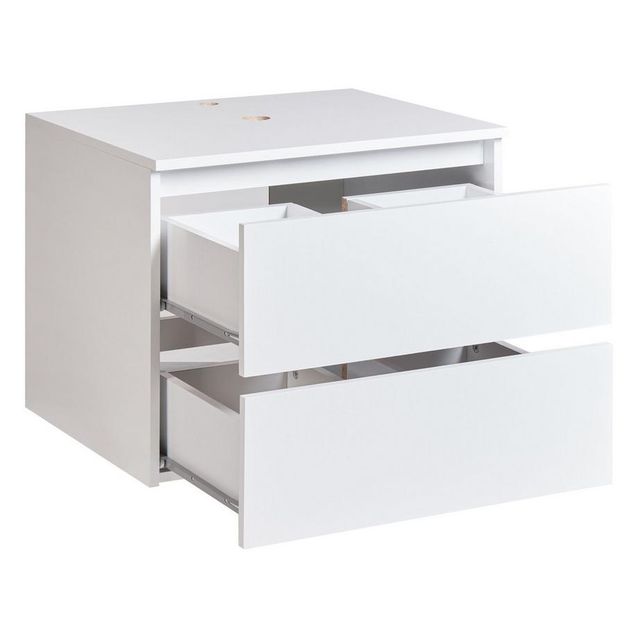 Beliani Wandmontierter Waschbeckenunterschrank aus Mitteldichte Spanplatte (MDP) Modern SERRA  