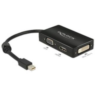 DeLock  Adaptateur mini Displayport vers VGA HDMI DVI passif 