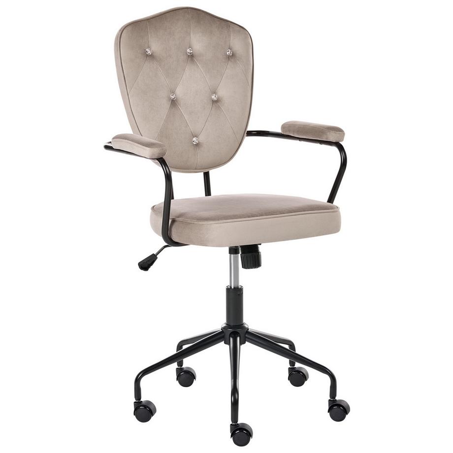 Chaise de bureau en Velours Glamour VELISSE
