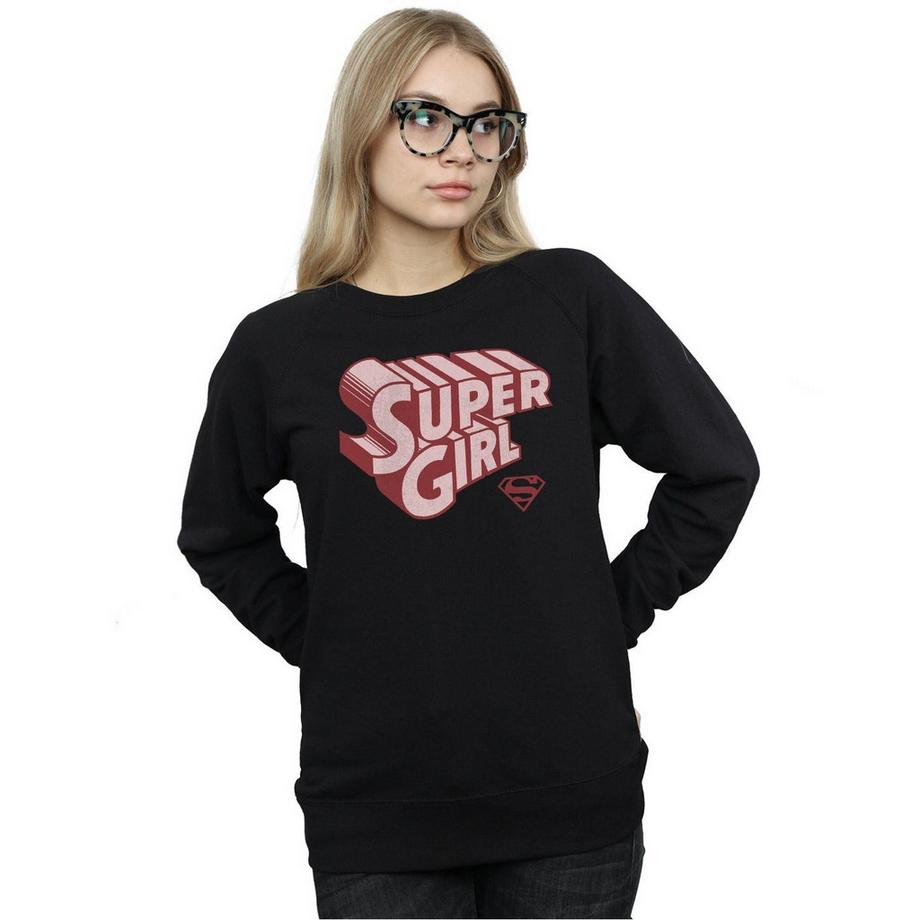 DC COMICS Supergirl Logo Regular Fit Felpa  