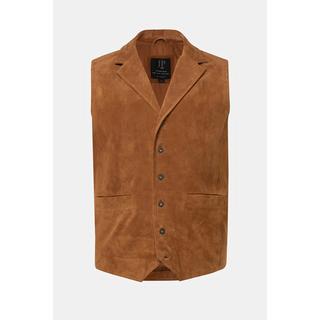 JP1880  Gilet di morbida pelle scamosciata con revers 