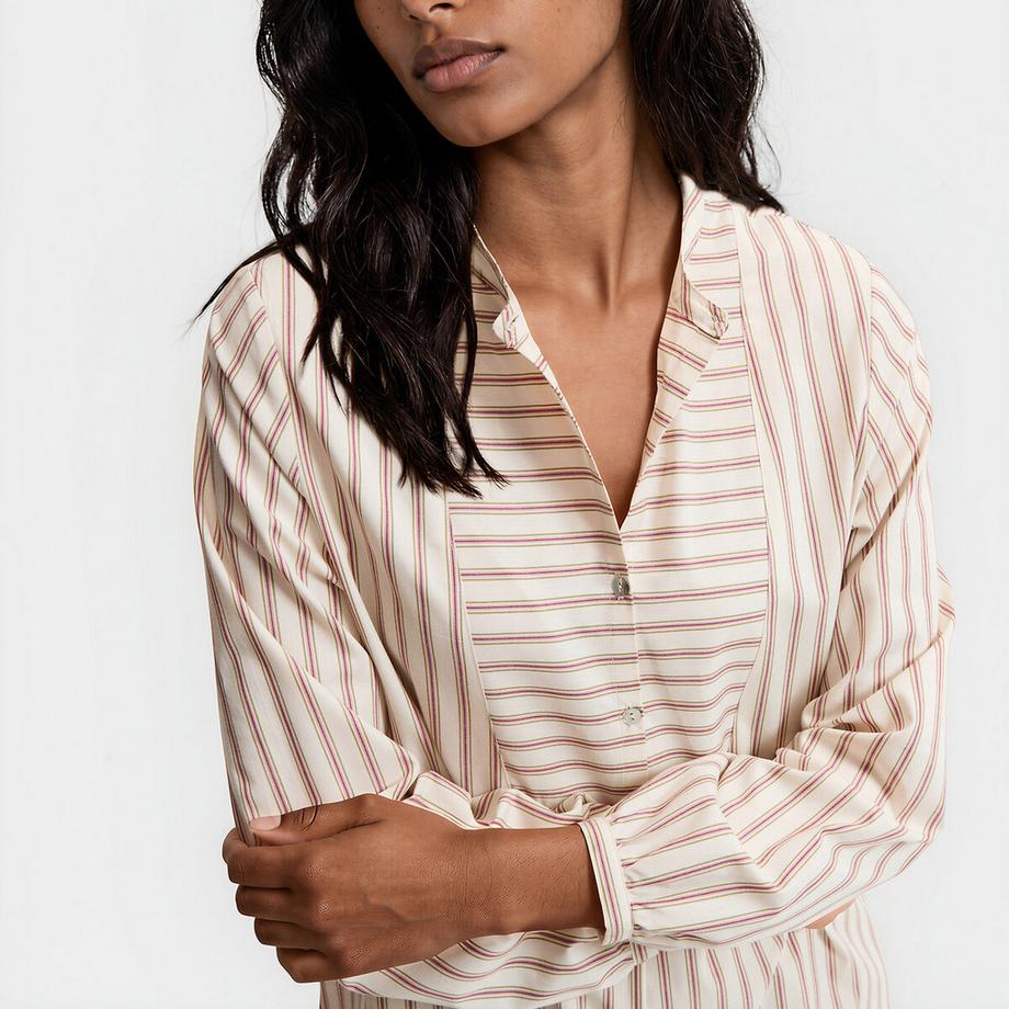 La Redoute Collections Chemise de nuit rayée en popeline de coton  