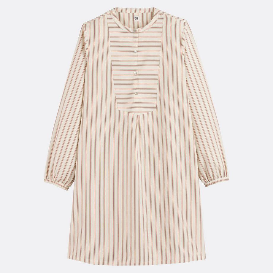 La Redoute Collections Chemise de nuit rayée en popeline de coton  