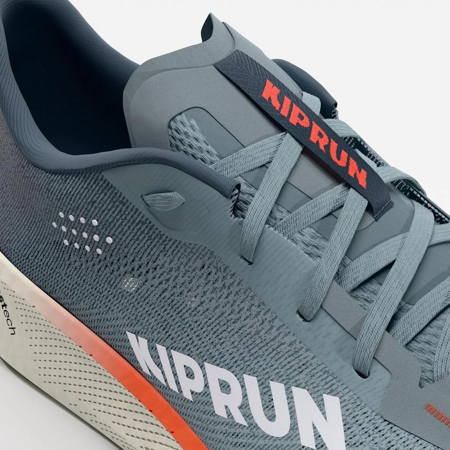 KIPRUN Chaussures de sport amorti synthétique Chaussures de running route homme, Kiprun Kipride Bleu et Orange 