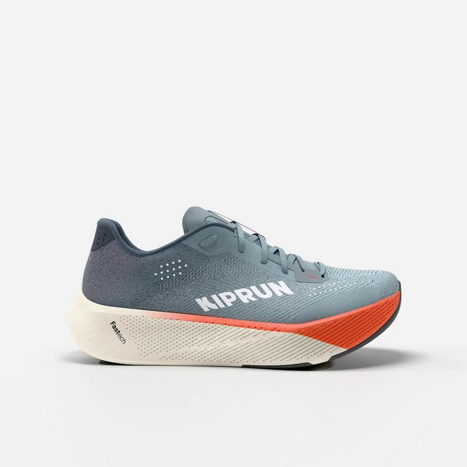 Chaussures de running route homme, Kiprun Kipride Bleu et Orange