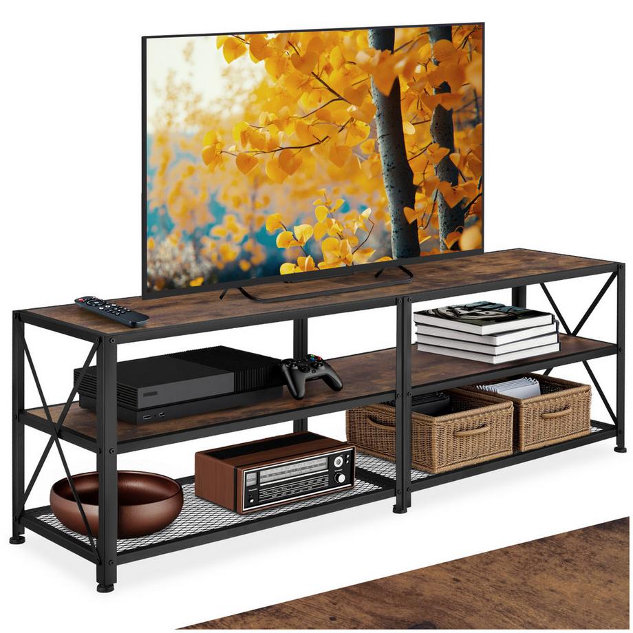TV-Regal Indianapolis Industrial Style Holz und Stahl