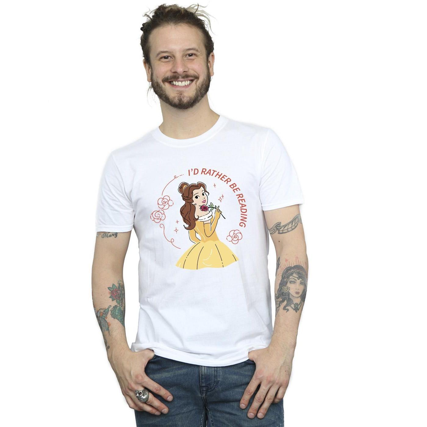 Disney  Tshirt BEAUTY AND THE BEAST I'D RATHER BE READING 