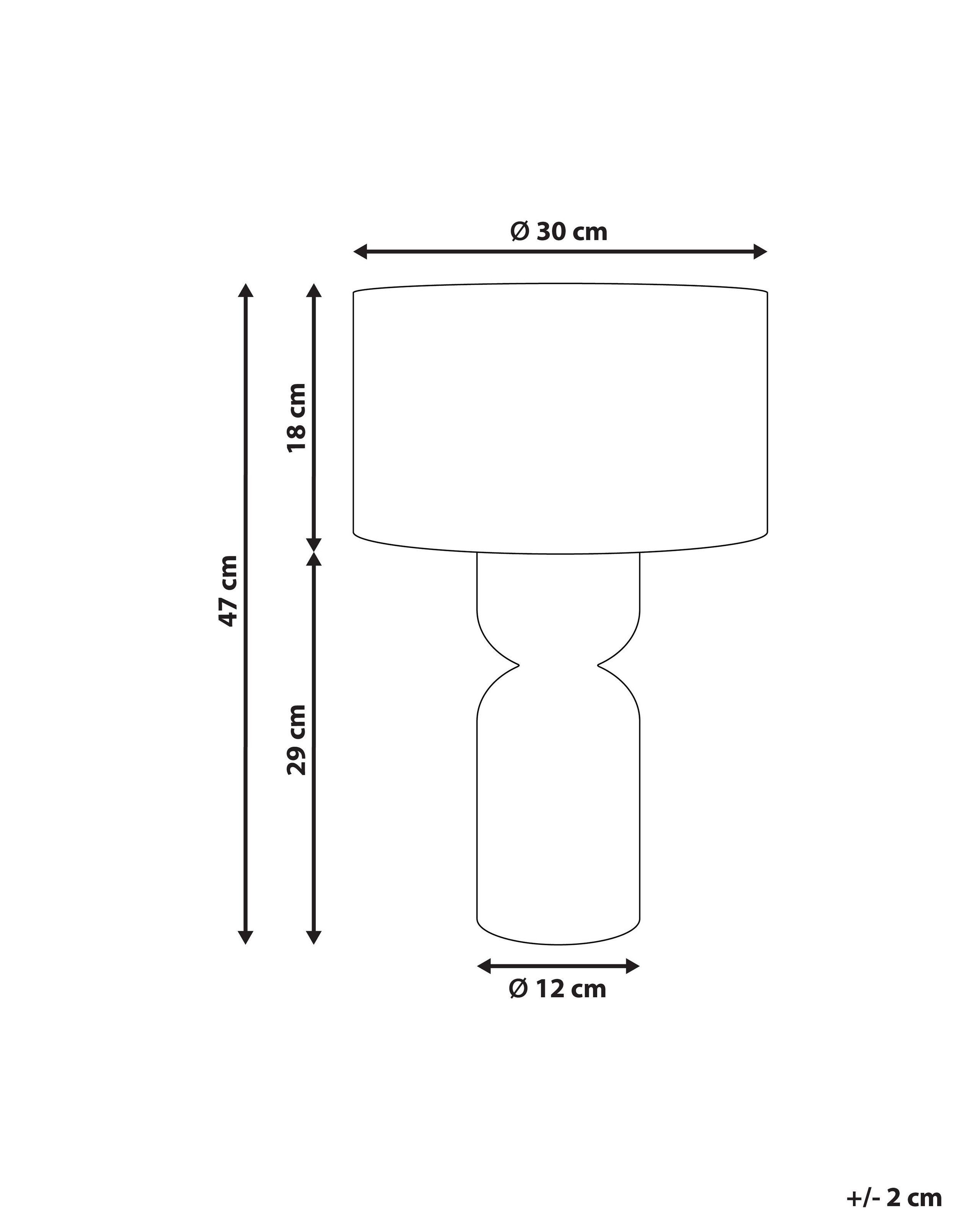 Beliani Lampe à poser en Feuille de palmier Boho PRESIDIO  