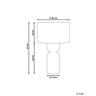 Beliani Lampe à poser en Feuille de palmier Boho PRESIDIO  