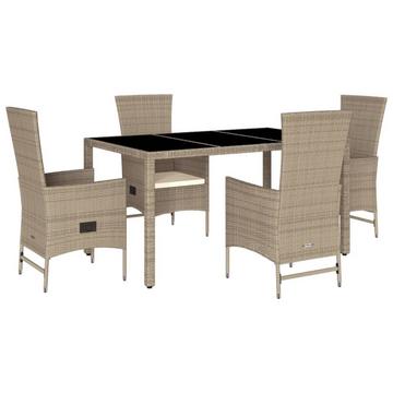 Garten essgruppe poly-rattan