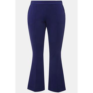 Ulla Popken  Pantalon en jersey point de Rome, bas évasé 